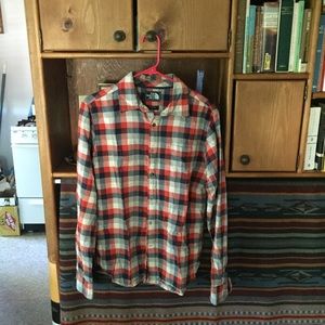 The North Face plaid shirt