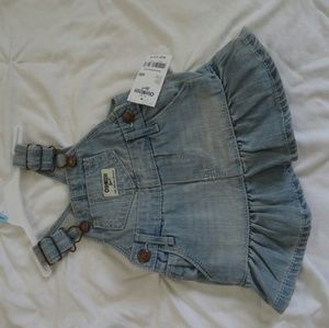 Baby girl overall denim dress