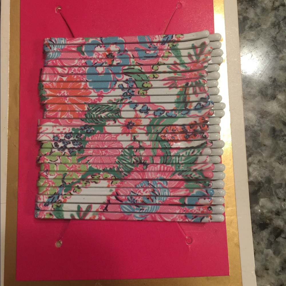 FULL SET *24 nosey posey Lilly Pulitzer bobby pins