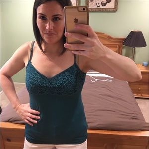 Blue lace Banana Republic cami