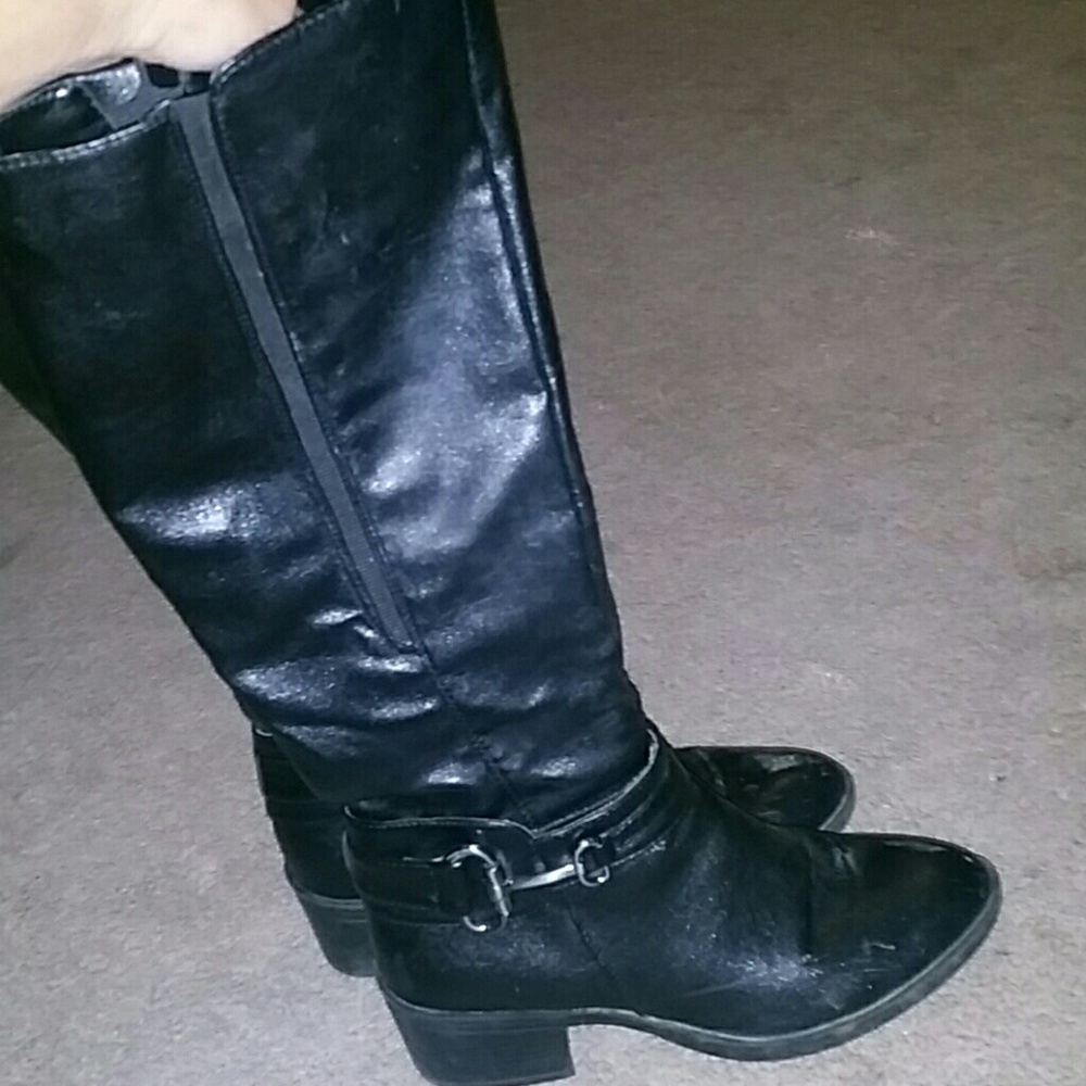 Black Leather Boots