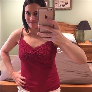 Red banana republic lace cami