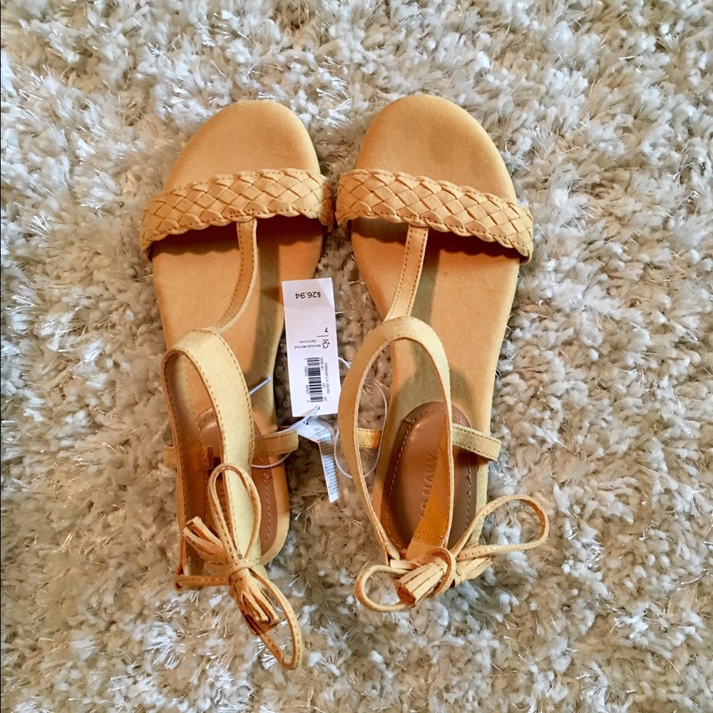 Canary Yellow Sandals