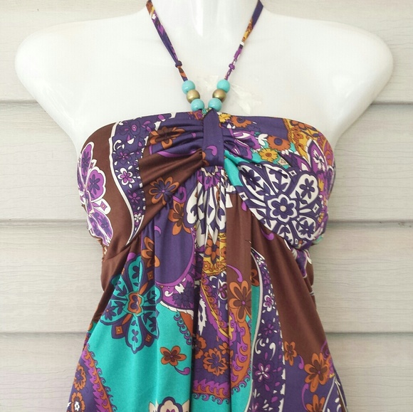 Halter beaded string Dress - Picture 2 of 8