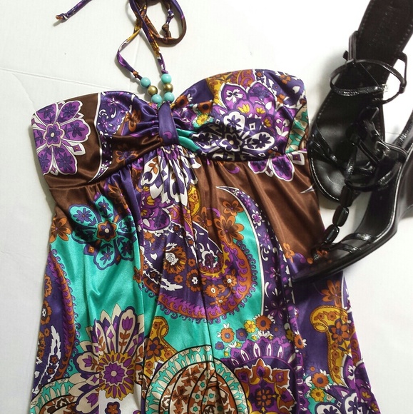 Halter beaded string Dress - Picture 7 of 8