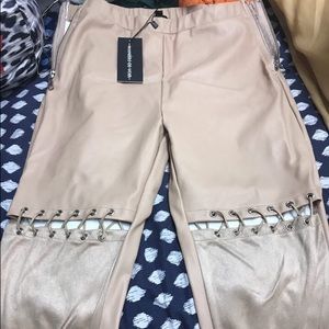 Lace up pants