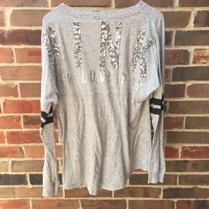 Glitter VS PINK long sleeve