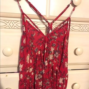 Marron flowy tank
