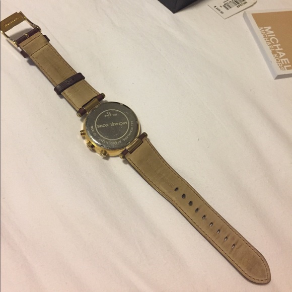 Michael kors Leather Parker chronograph watch main image 4