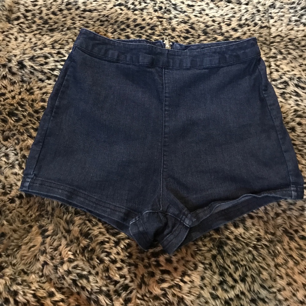 Denim High Waisted Shorts