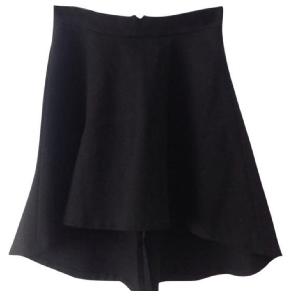 Parker high low black skirt size small