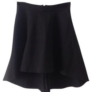 Parker high low black skirt size small
