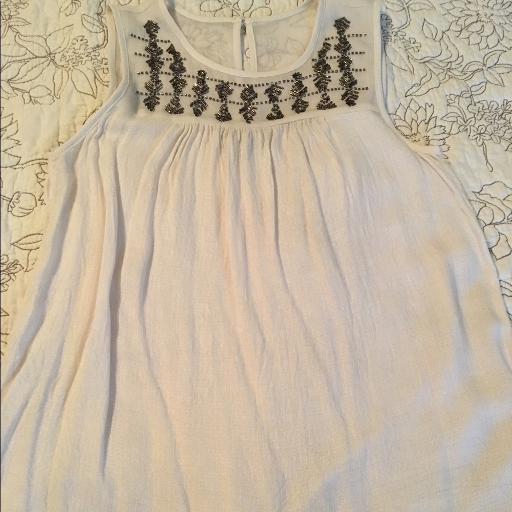 Lucky Brand Embellished Tank