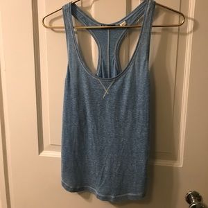 Blue racerback tank