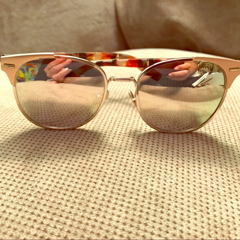 Rose gold sunglasses