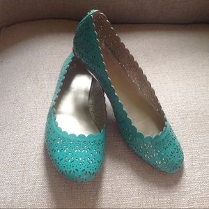 Coach Carsin Leather Flats