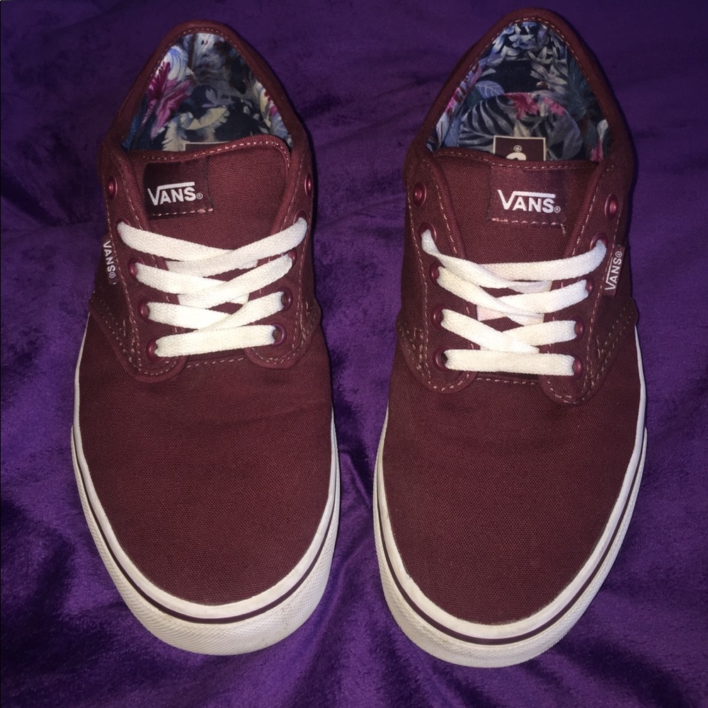 Maroon Vans size 10 women's