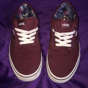Maroon Vans size 10 women's