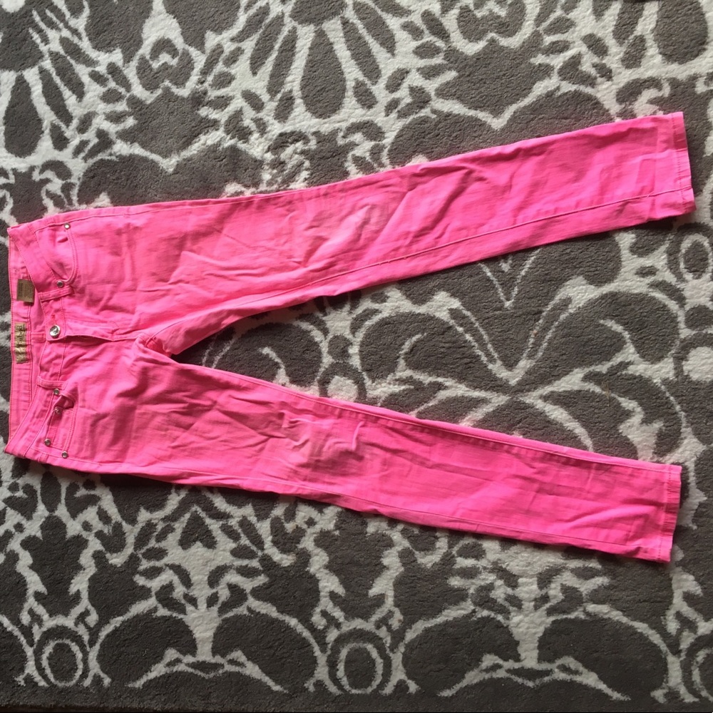Neon Pink Jeans