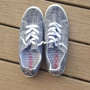 Gray Roxy rory slip on shoes