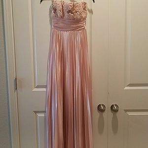 Pink Satin ball gown