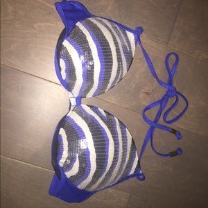 PINK super push up swim top