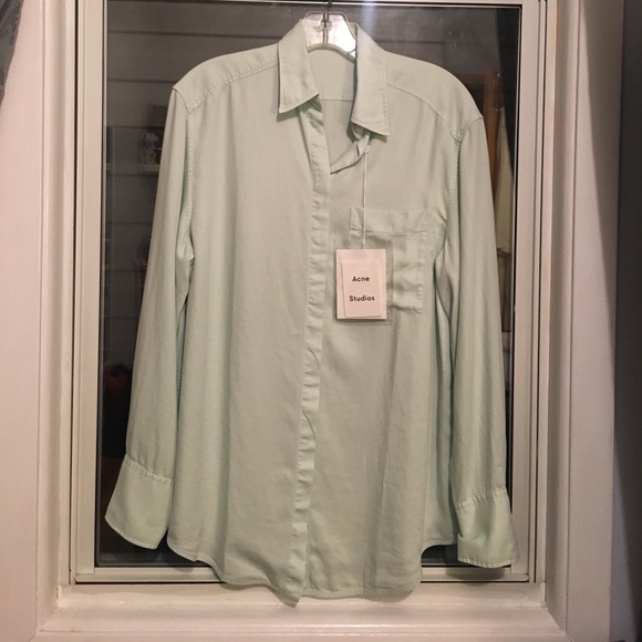 acne studios addle flu denim