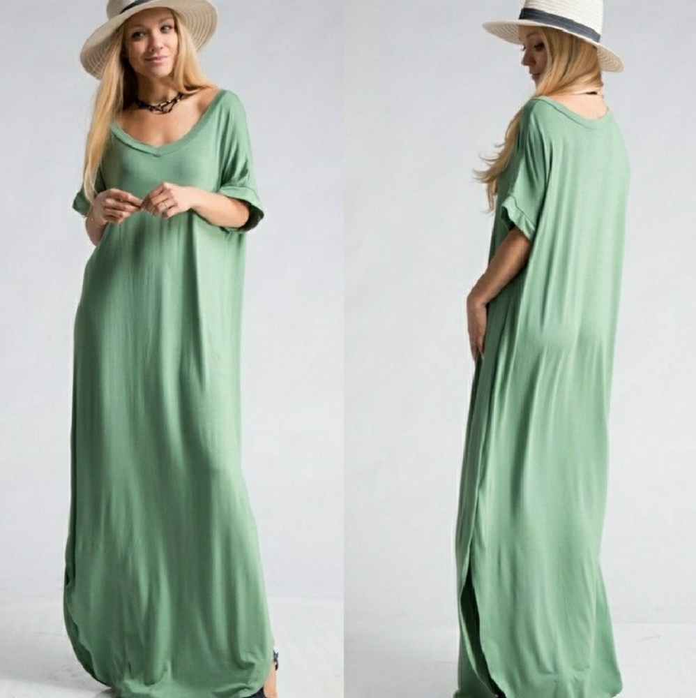 Apple Green Maxi Dress.