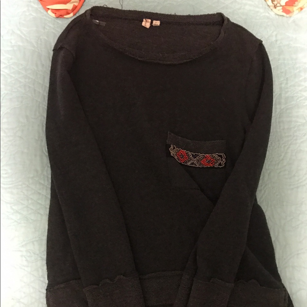 Grey pullover sweater