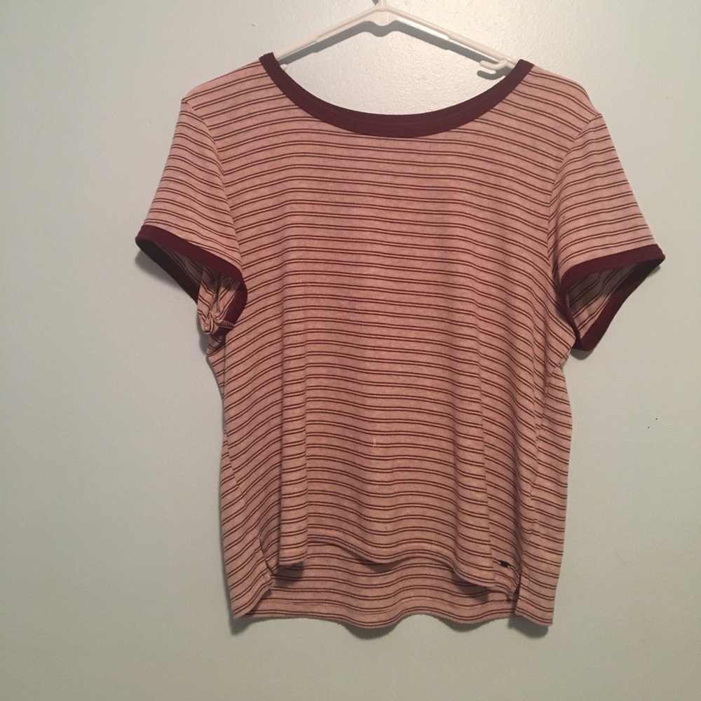 Red/Pink Striped Shirt