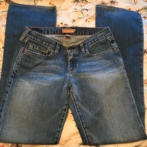 A&F stretch denim boot cut jeans