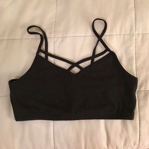 Black Strappy Bralette Abercrombie