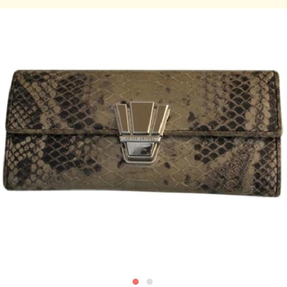 Henri bendel snake skin wallet