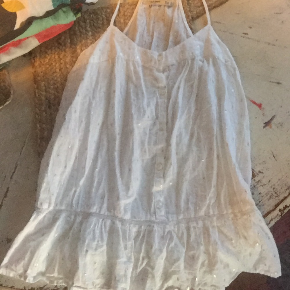 White Old Navy tank