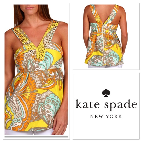 kate spade Tops - 8 KATE SPADE Jana studded silk top