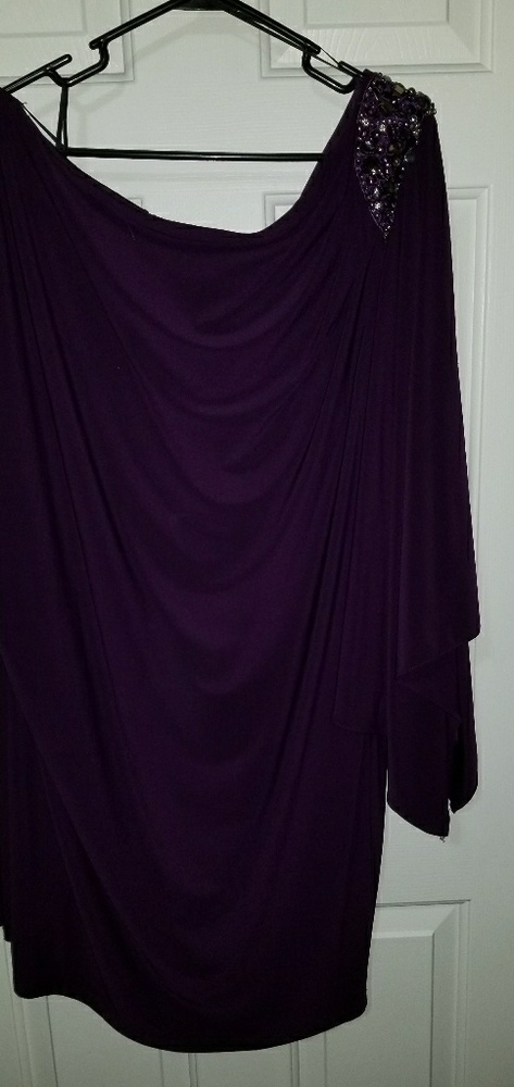 Plus size off shoulder cocktail dress