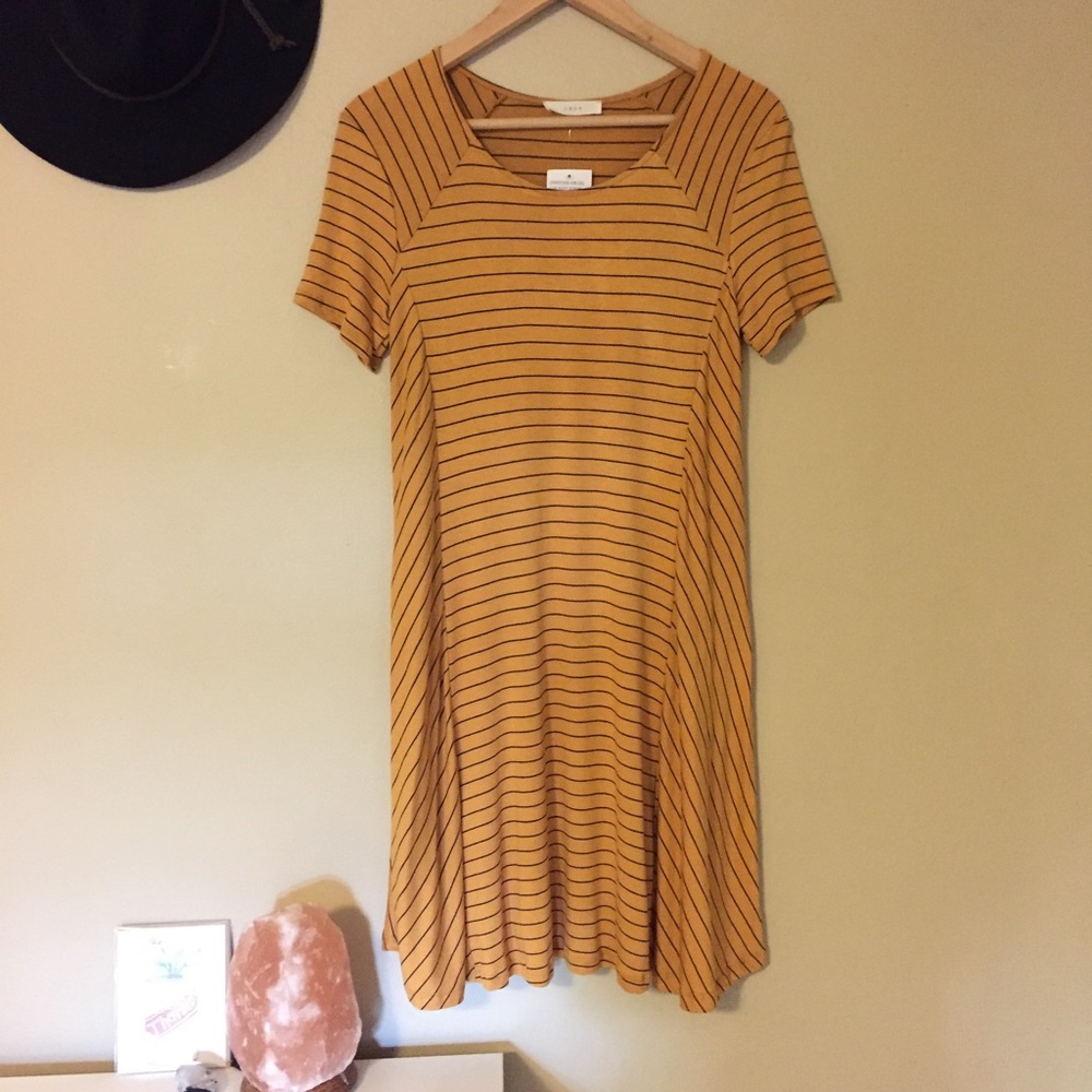Yellow Striped Dress