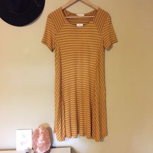 Yellow Striped Dress
