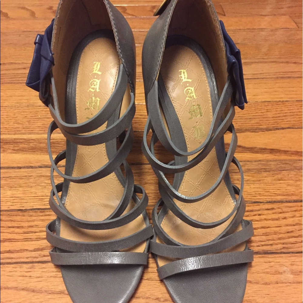Lamb strappy heel