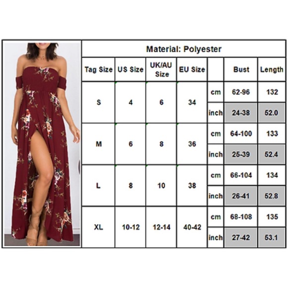 ❗️New! "Melody" Floral Burgundy Maxi Dress 🌸 - Picture 8 of 8