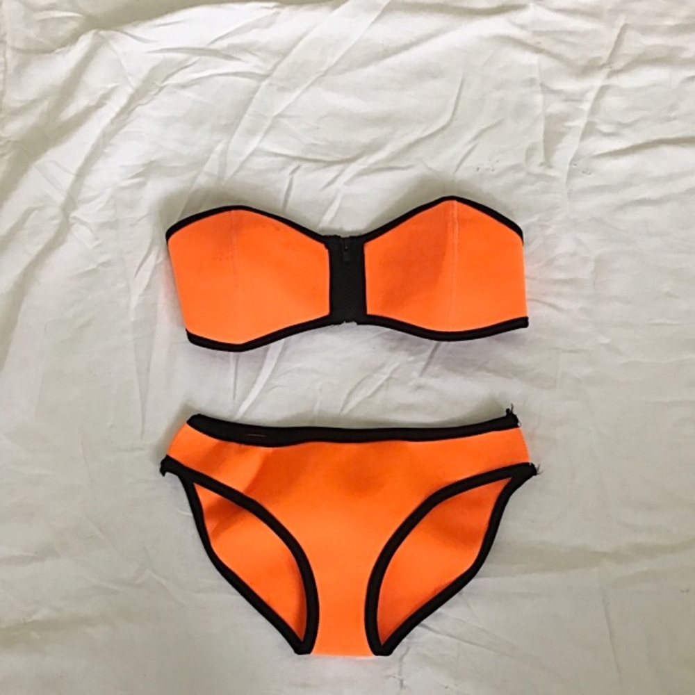 Orange Neoprene Bikini
