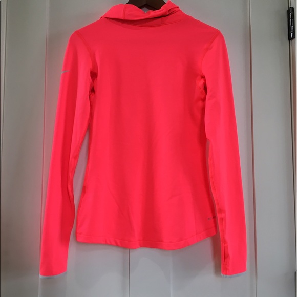 Nike Dri Fit Hyperwarm Top Pink Long Sleeve - Picture 3 of 3