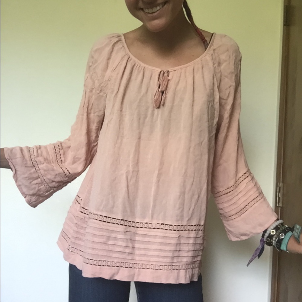 Light Pink Hippie Top