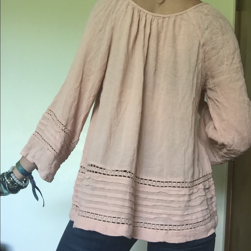 Light Pink Hippie Top - Picture 2 of 2