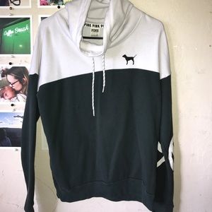 Green and White PINK VS Sweatshirt