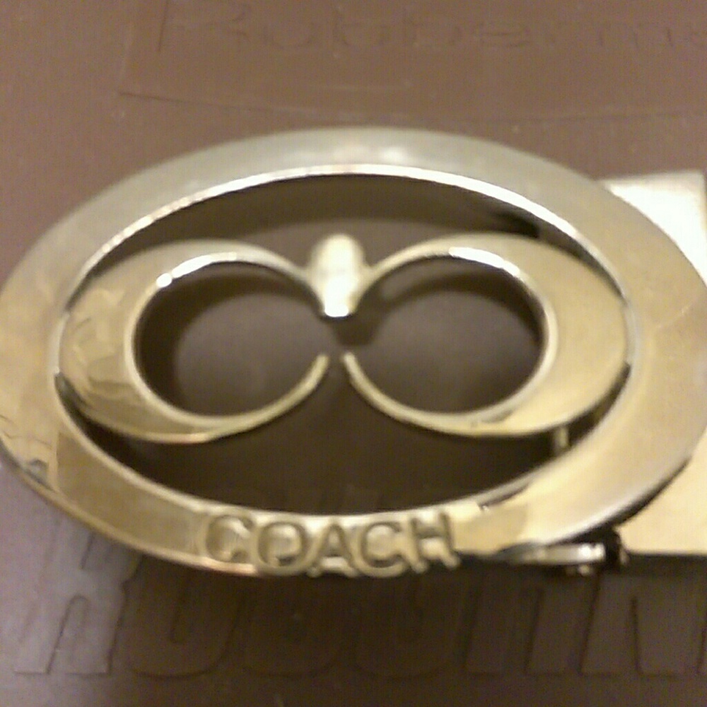 Coach belt buckle
