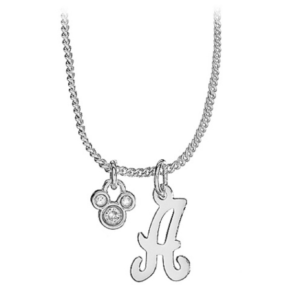 Disneyland Initial "L" Silver Necklace