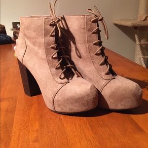 H&M platform heeled boots