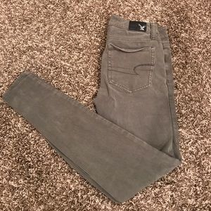 Olive green jeggings