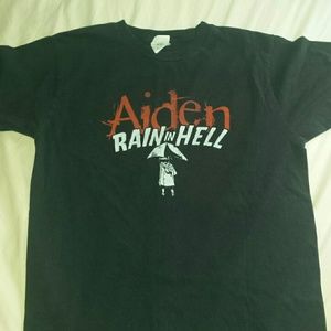 Aiden Rain in Hell punk band concert tshirt